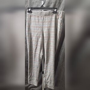 Tommy Hilfiger Women's Gray Plaid Trousers